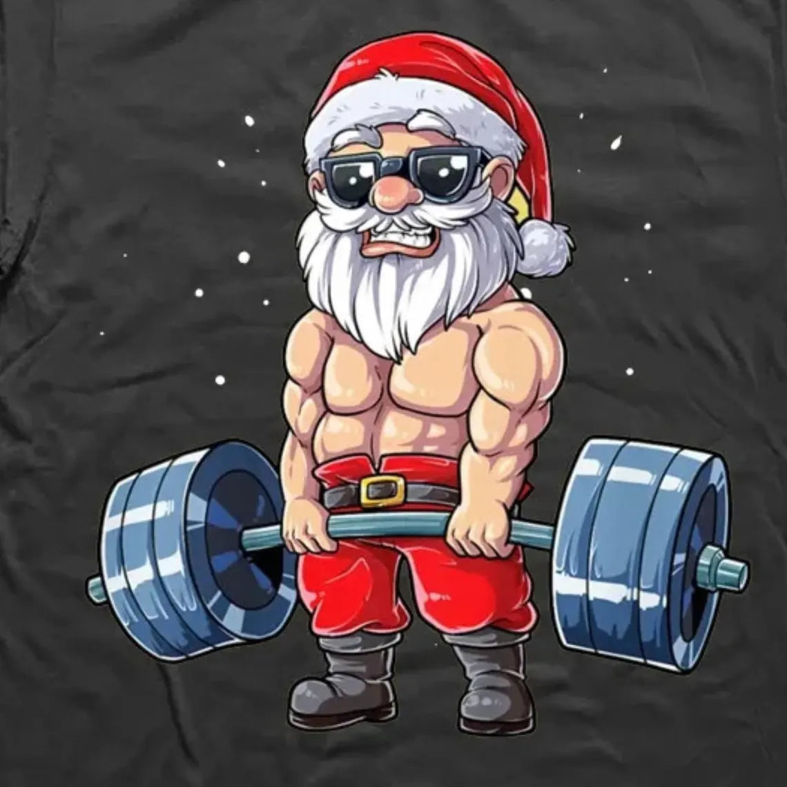 Funny Gym Santa Hoodie – Christmas Workout Sweatshirt for Men & Women, Holiday Fitness Gift, Ugly Xmas Party Outfit, Christmas Gifts Online