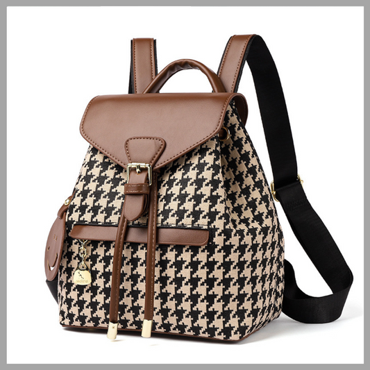 Houndstooth Backpack