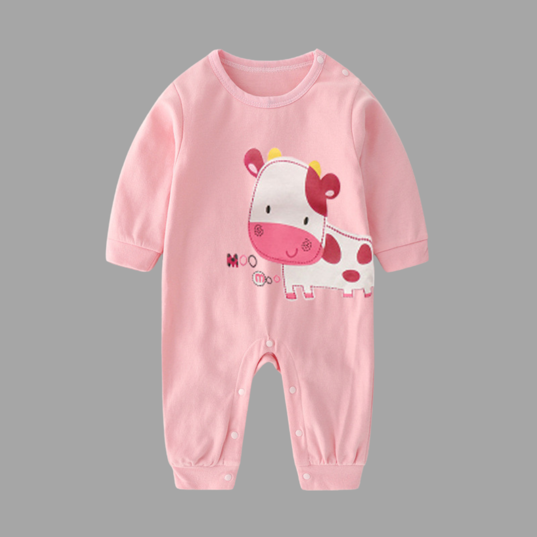 Baby Jumpsuit Spring And Autumn Cotton Baby Romper Romper Long-Sleeved Thin Spring Baby Clothes Bag Fart Clothes Spring Clothes