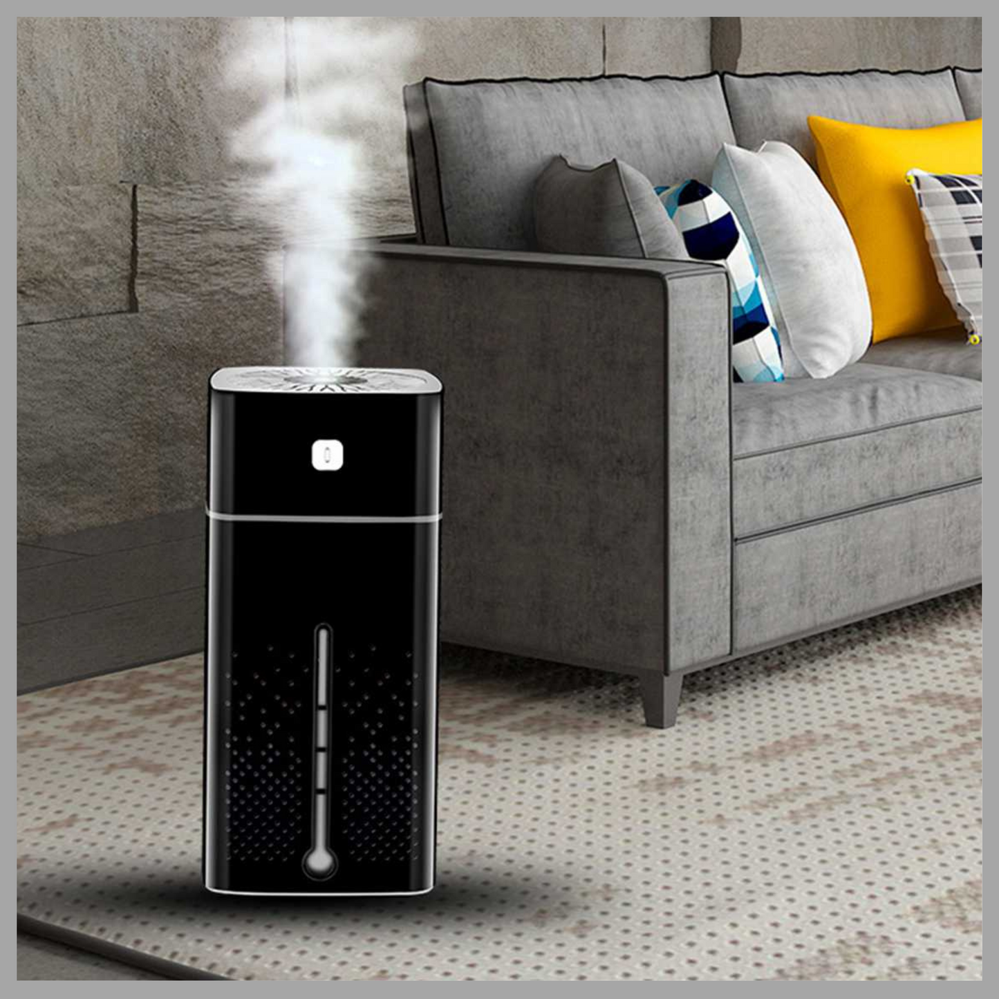 7-Color LED Air Purifier & Humidifier – USB Powered - Essential Oil Diffuser for Home