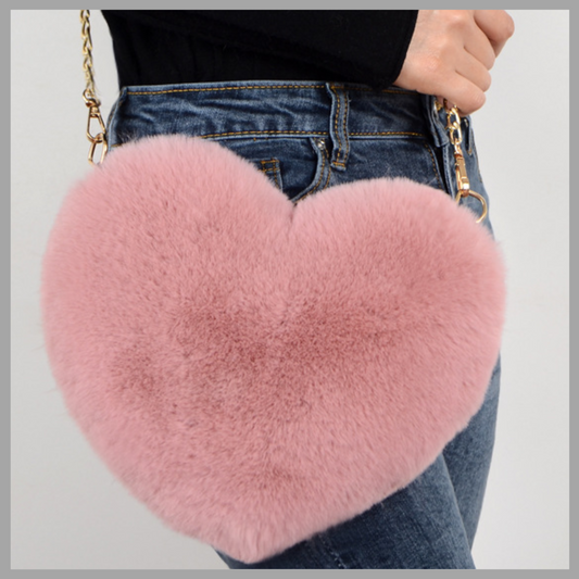 Charming Heart-Shaped Crossbody Bag