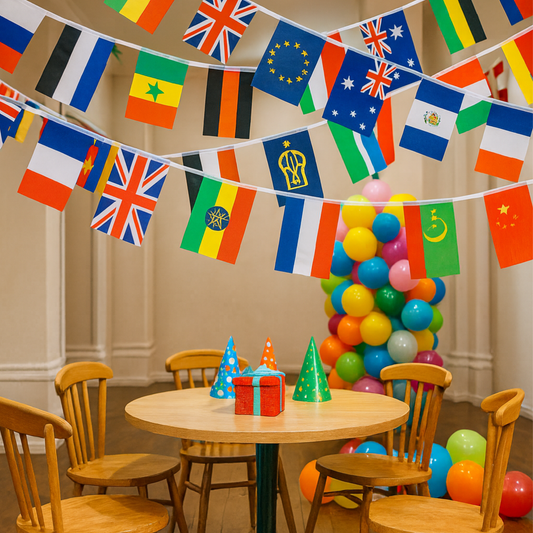 Countries String Flag International Bunting Banners World Flag Banner Decoration For Festivals Sports Clubs Bars Celebrations Party Decorations Mother's Day Graduation