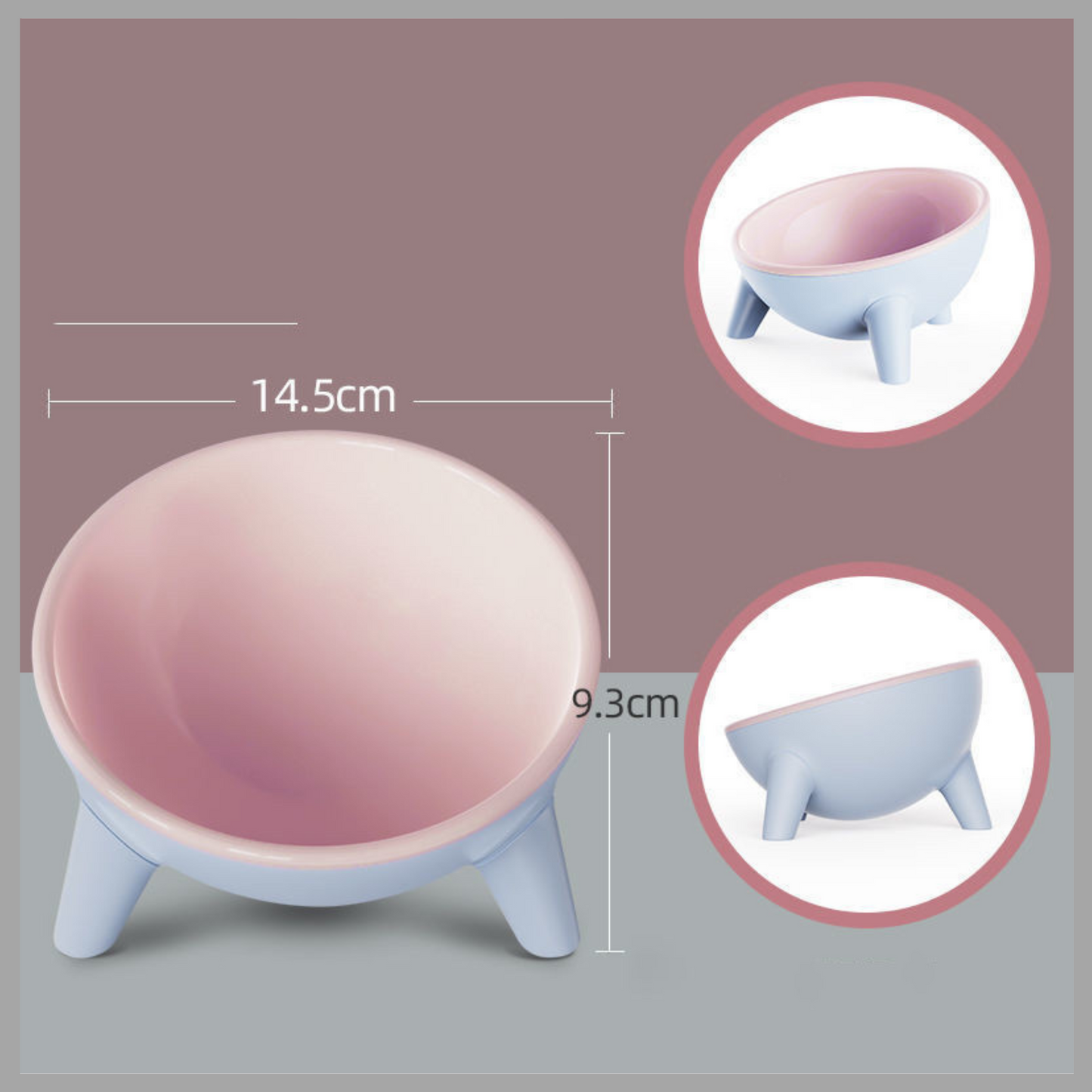 Large Capacity Cat & Dog Bowl with Stand