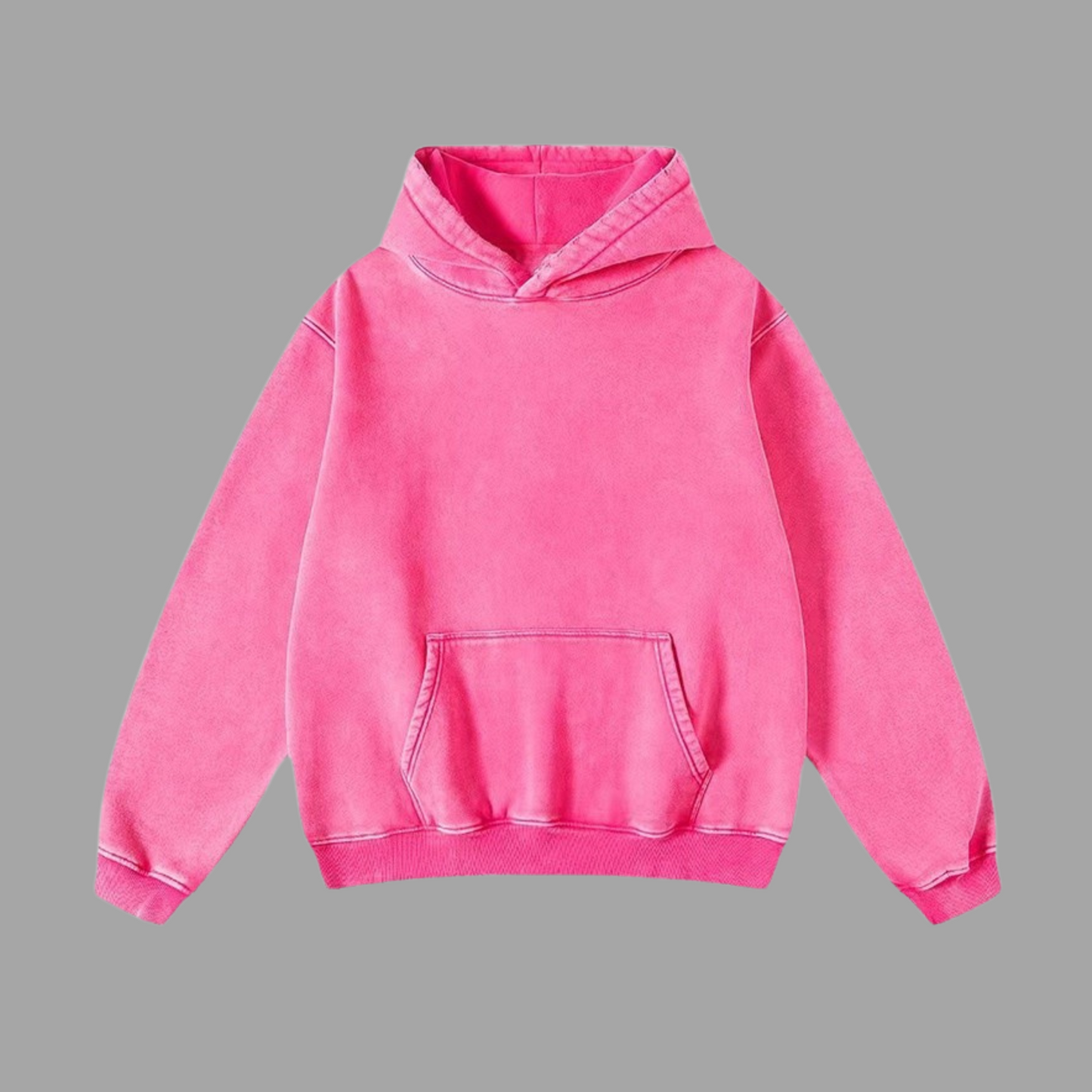 Cozy Heavy Fleece-Lined Hoodie with Patch Pocket