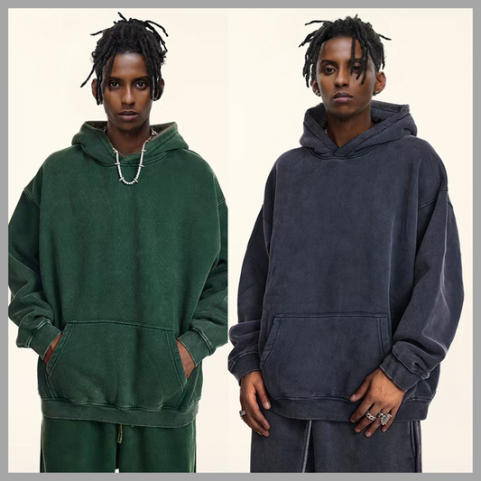Cozy Heavy Fleece-Lined Hoodie with Patch Pocket