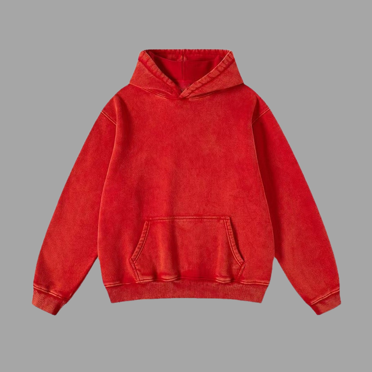 Cozy Heavy Fleece-Lined Hoodie with Patch Pocket