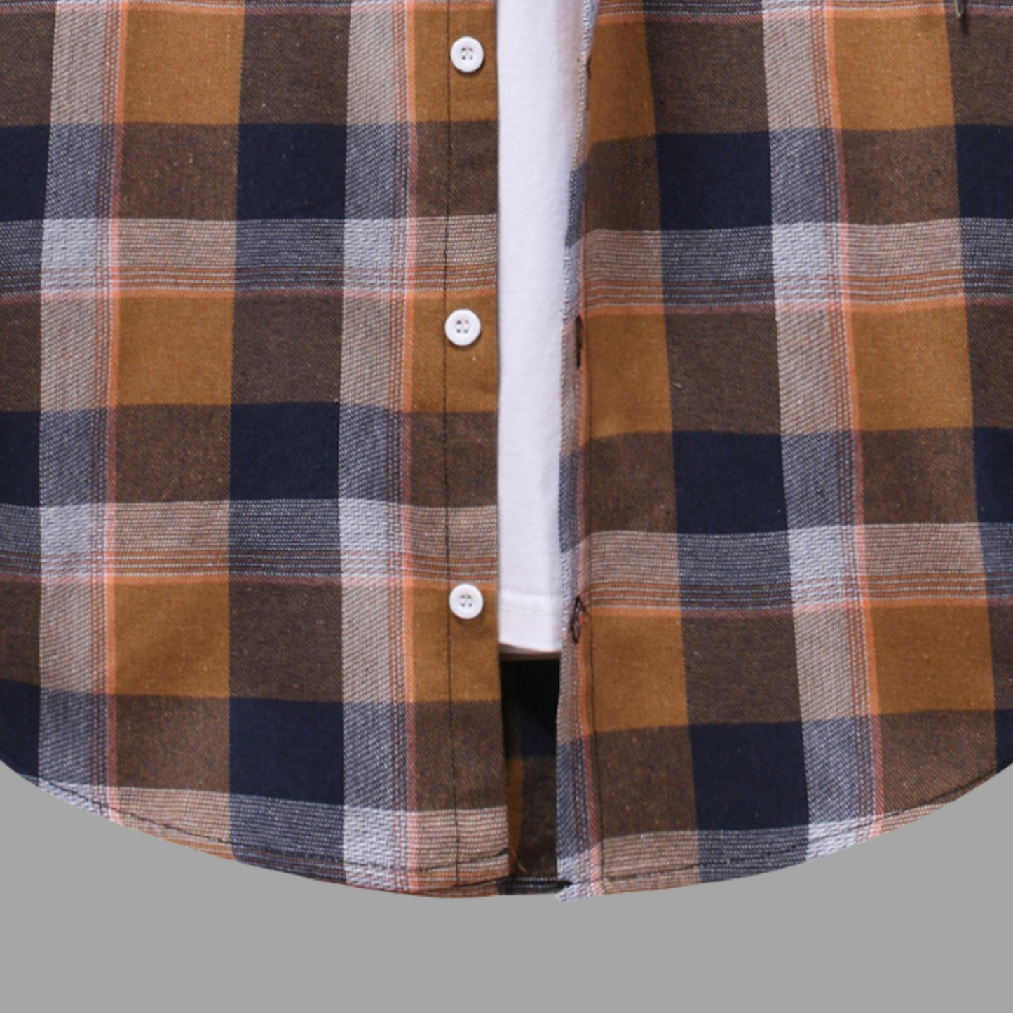Casual Plaid Hooded Shirt
