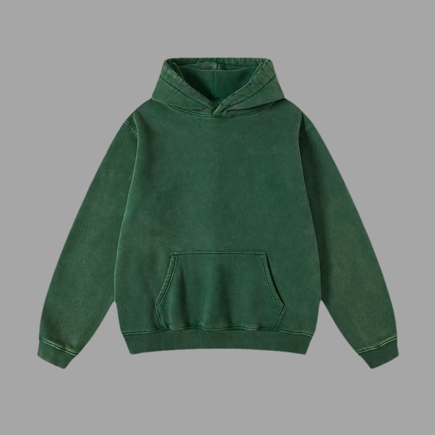 Cozy Heavy Fleece-Lined Hoodie with Patch Pocket