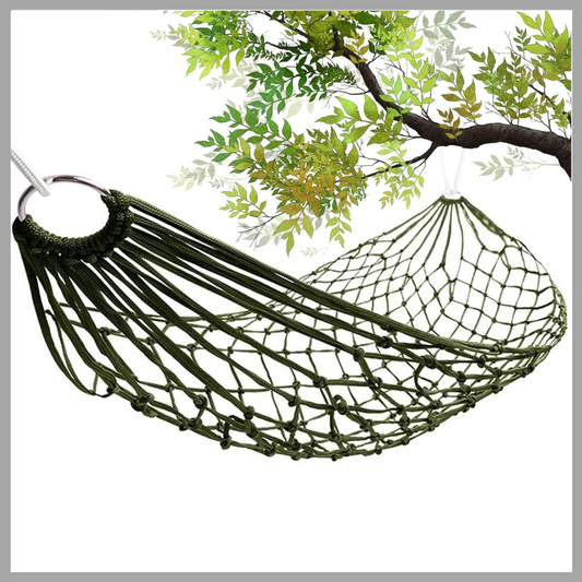 Rope Mesh Hammock – Creative Indoor Swing for Camping and Leisure