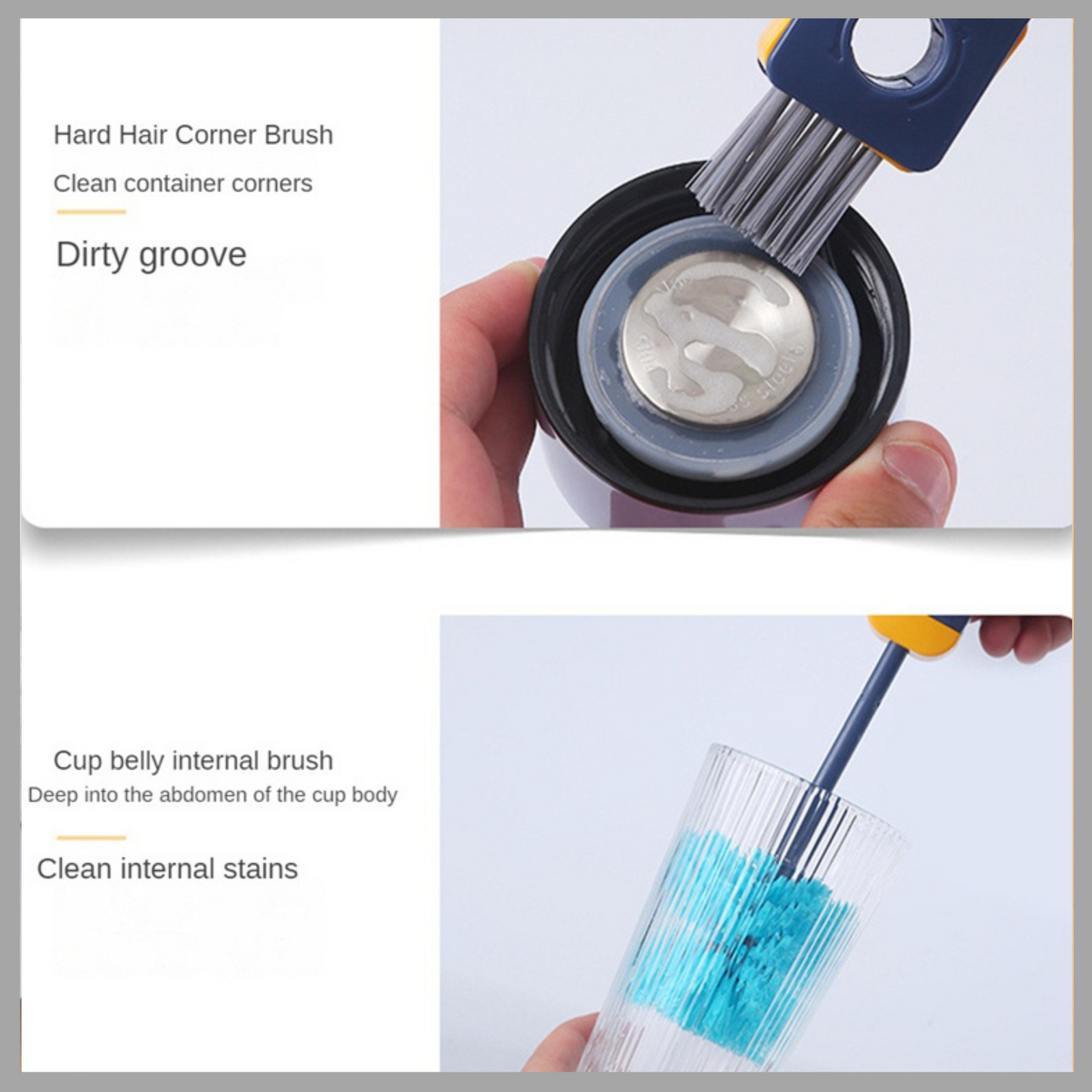 4-in-1 Multifunctional Bottle & Cup Cleaner Brush