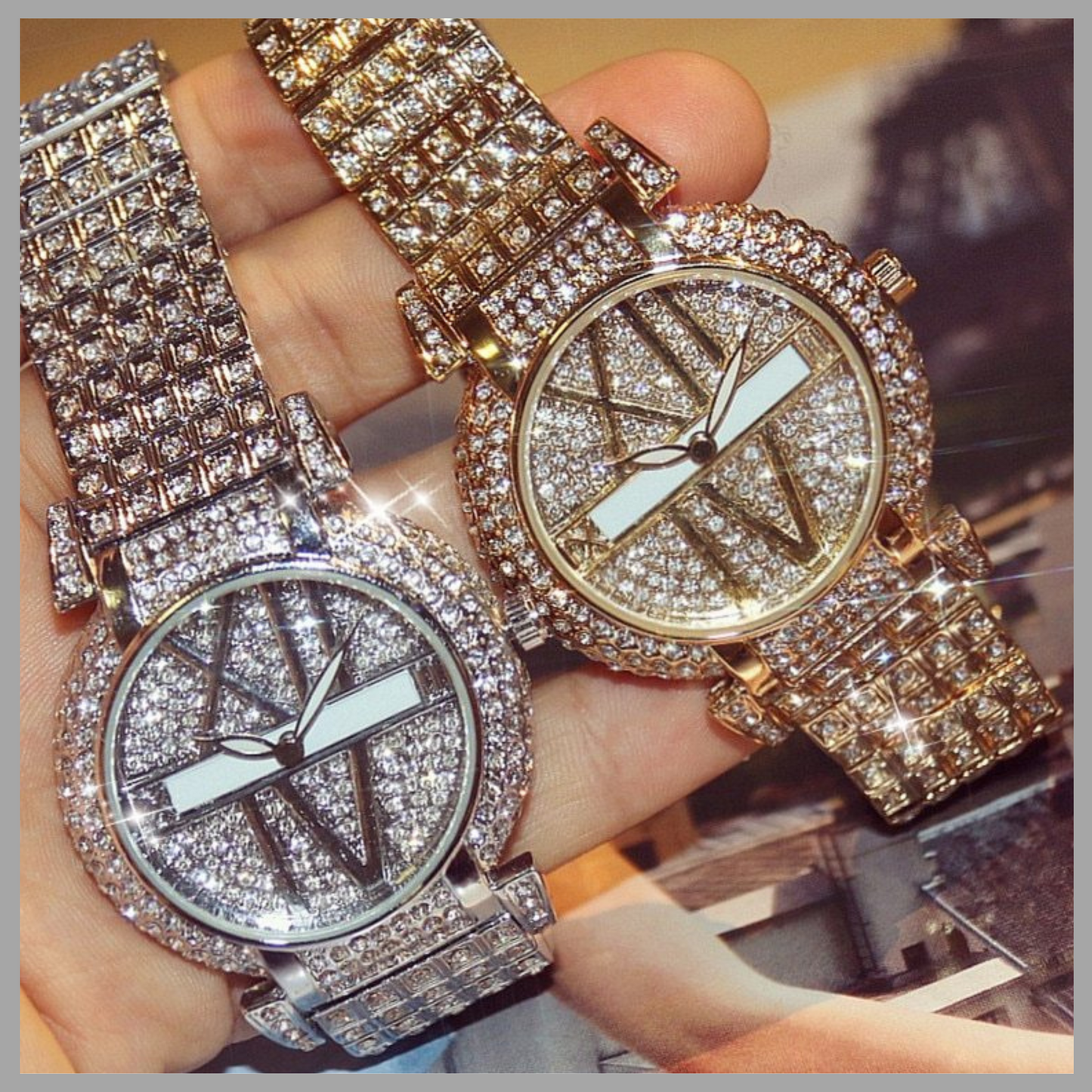Luxury Diamond Women's Quartz Watch