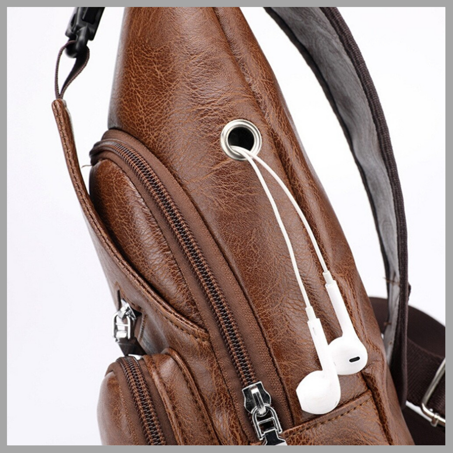 Men's USB Charging Crossbody Bag