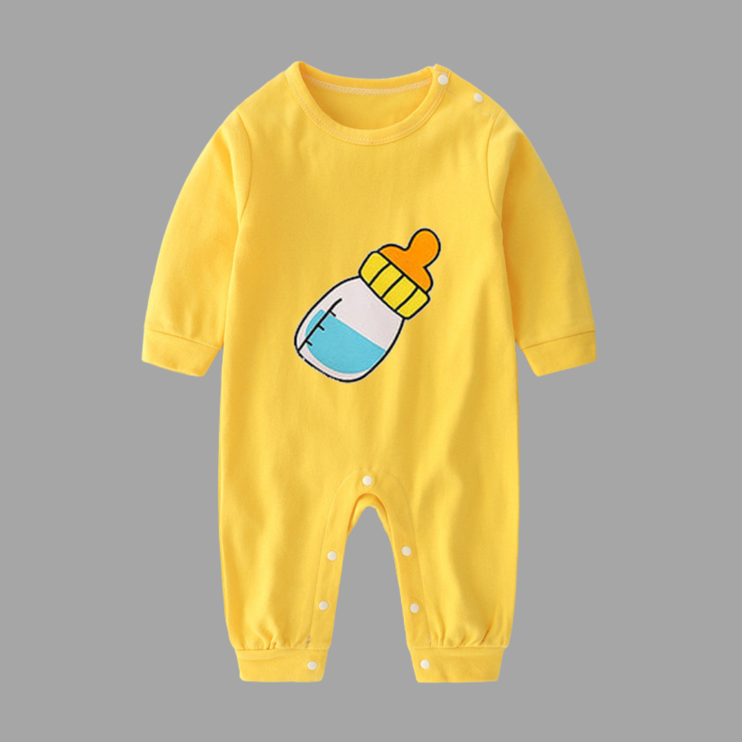 Baby Jumpsuit Spring And Autumn Cotton Baby Romper Romper Long-Sleeved Thin Spring Baby Clothes Bag Fart Clothes Spring Clothes