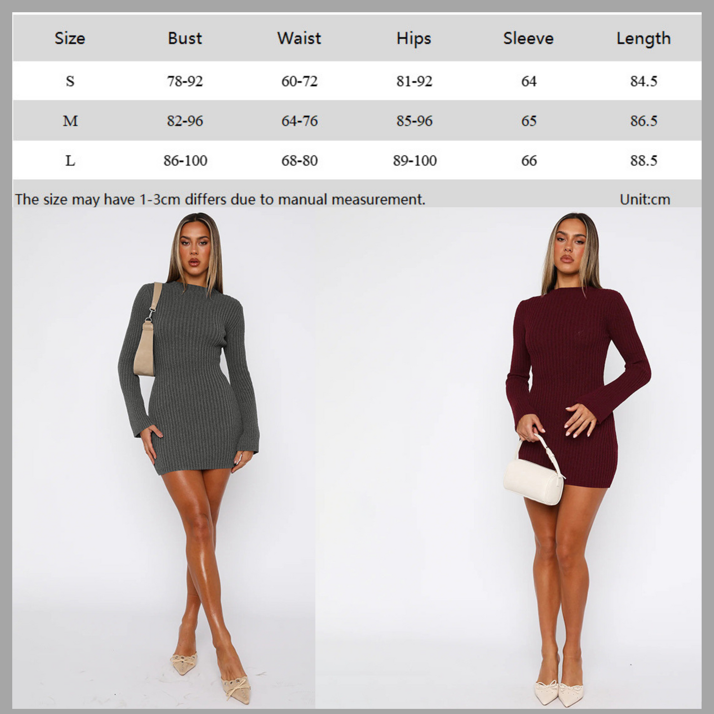 Women's Slim-Fit Striped Knit Dress